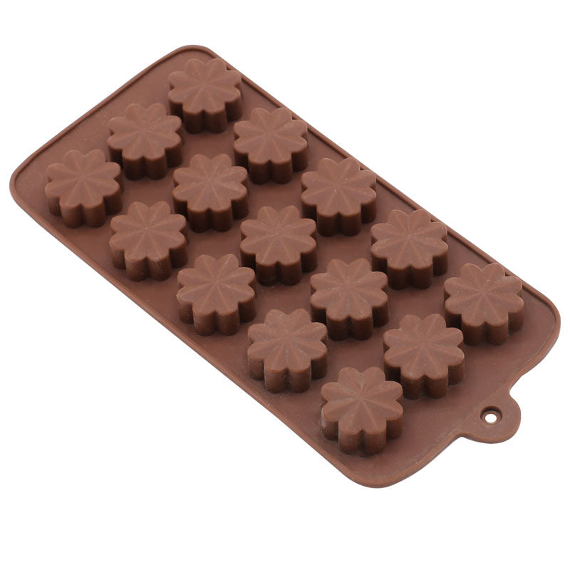 Flower Shape Silicone Fondant Mold 15 Cavity