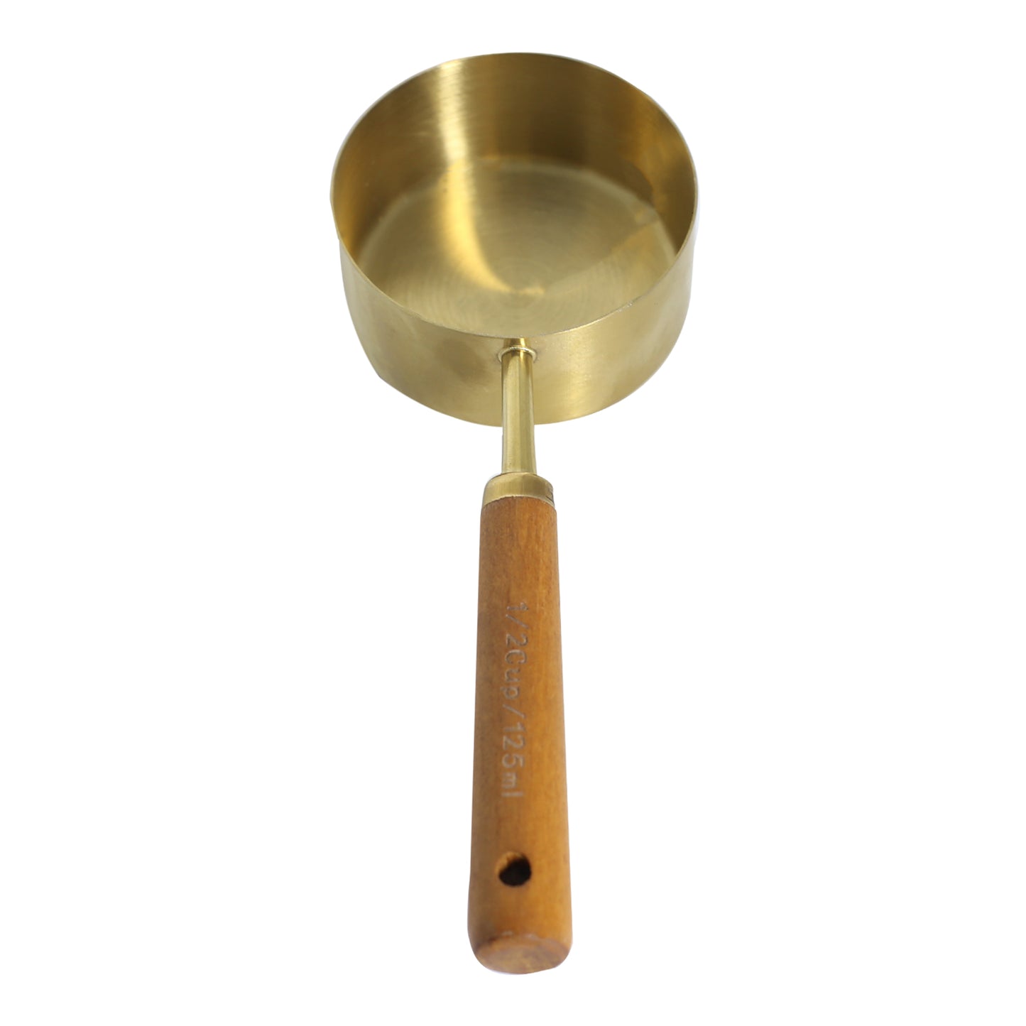 Measuring Cup Copper With Wooden Handle 125ml