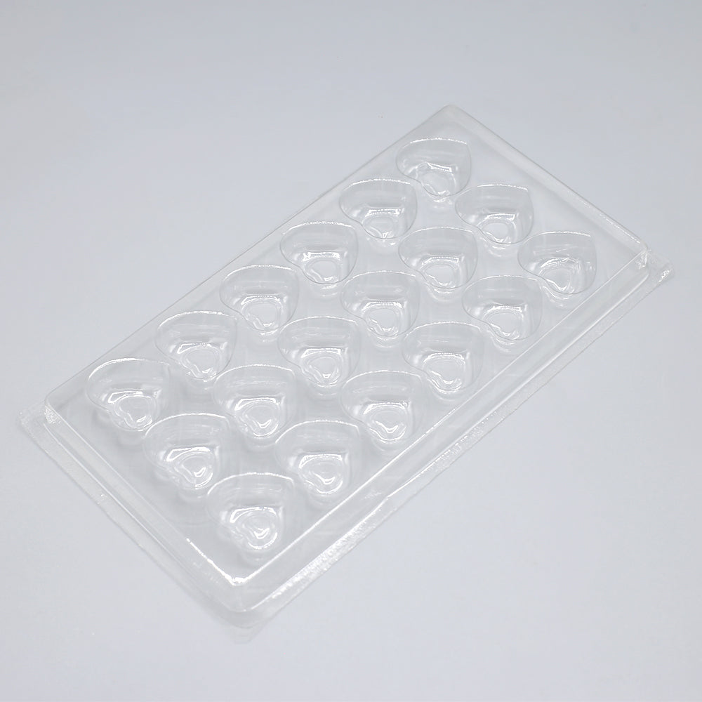 Heart Acrylic And Chocolate Mold 18 Cavity