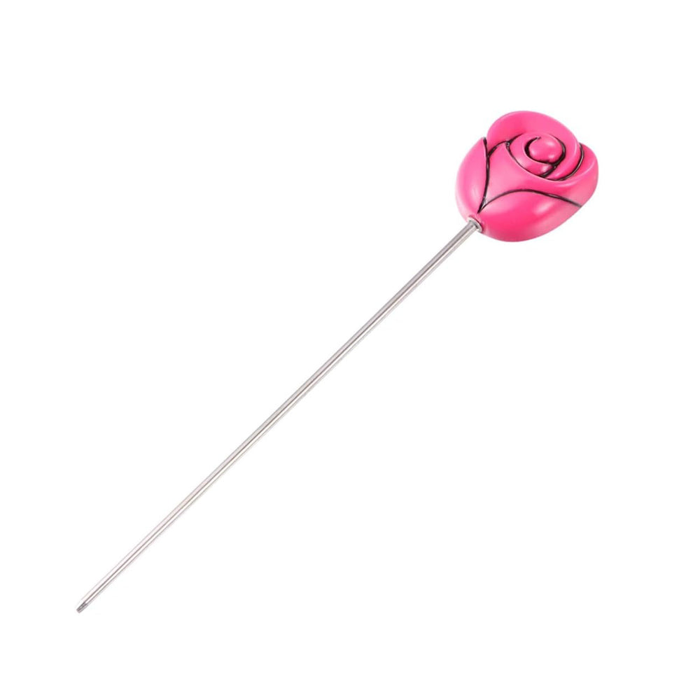 Rose Cake Tester Stainless Steel With Plastic Handle