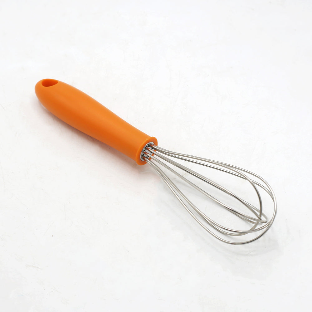 Stainless Steel Hand Whisk With Plastic Handle 10 Inch