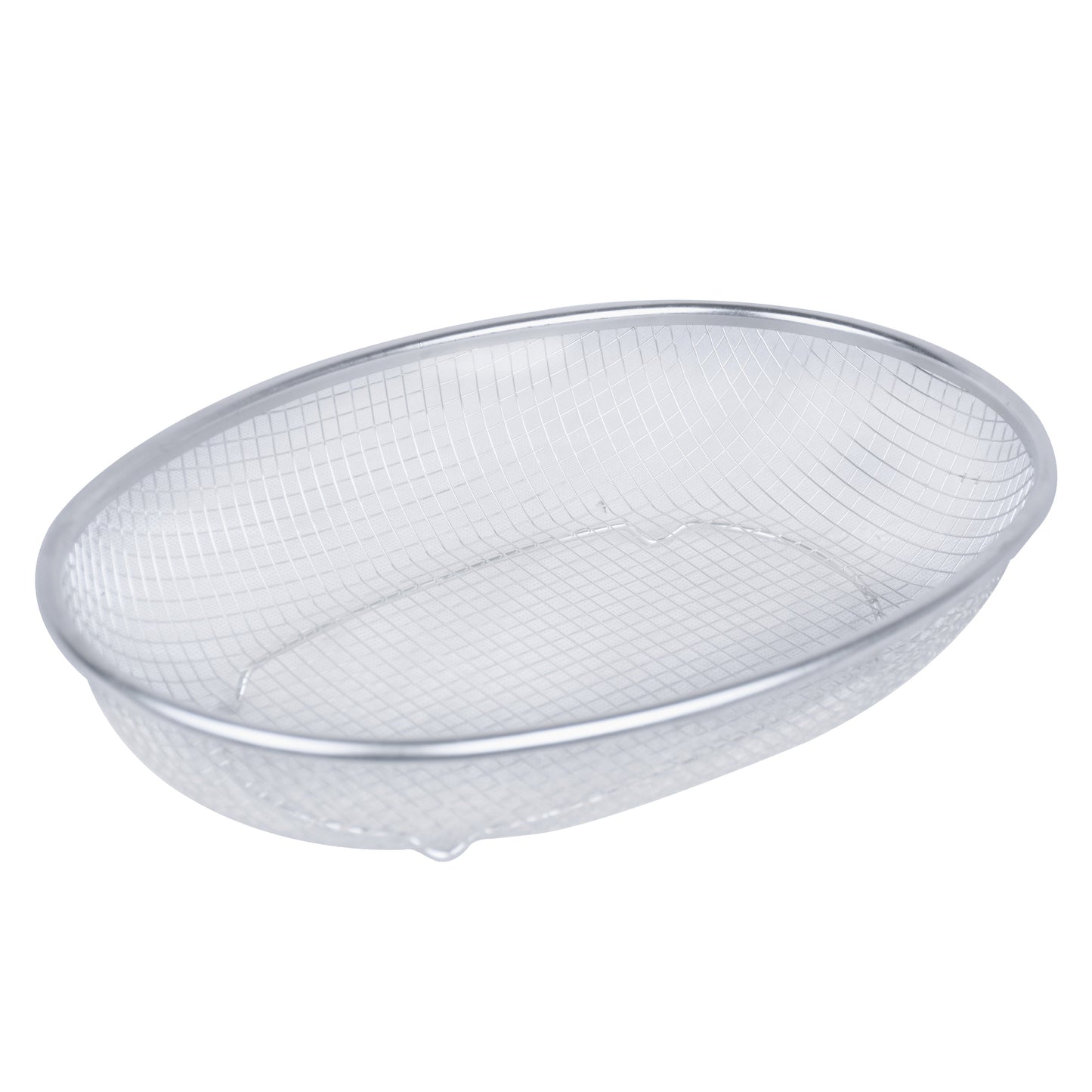 Oval Strainer Stainless Steel Fruit & Vegetable Basket 28x19x6 cm