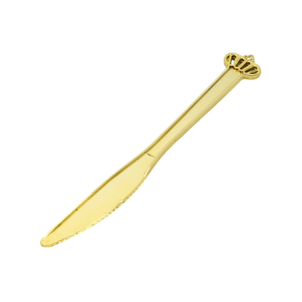 Party Goods Crown Knife 6Pcs Set Golden
