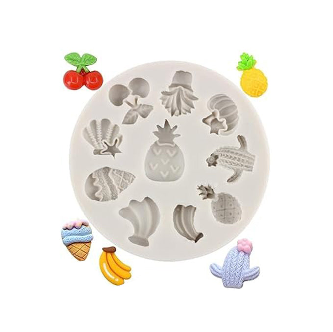 Fruit Silicone Fondant Mold 10 Cavity Design 2