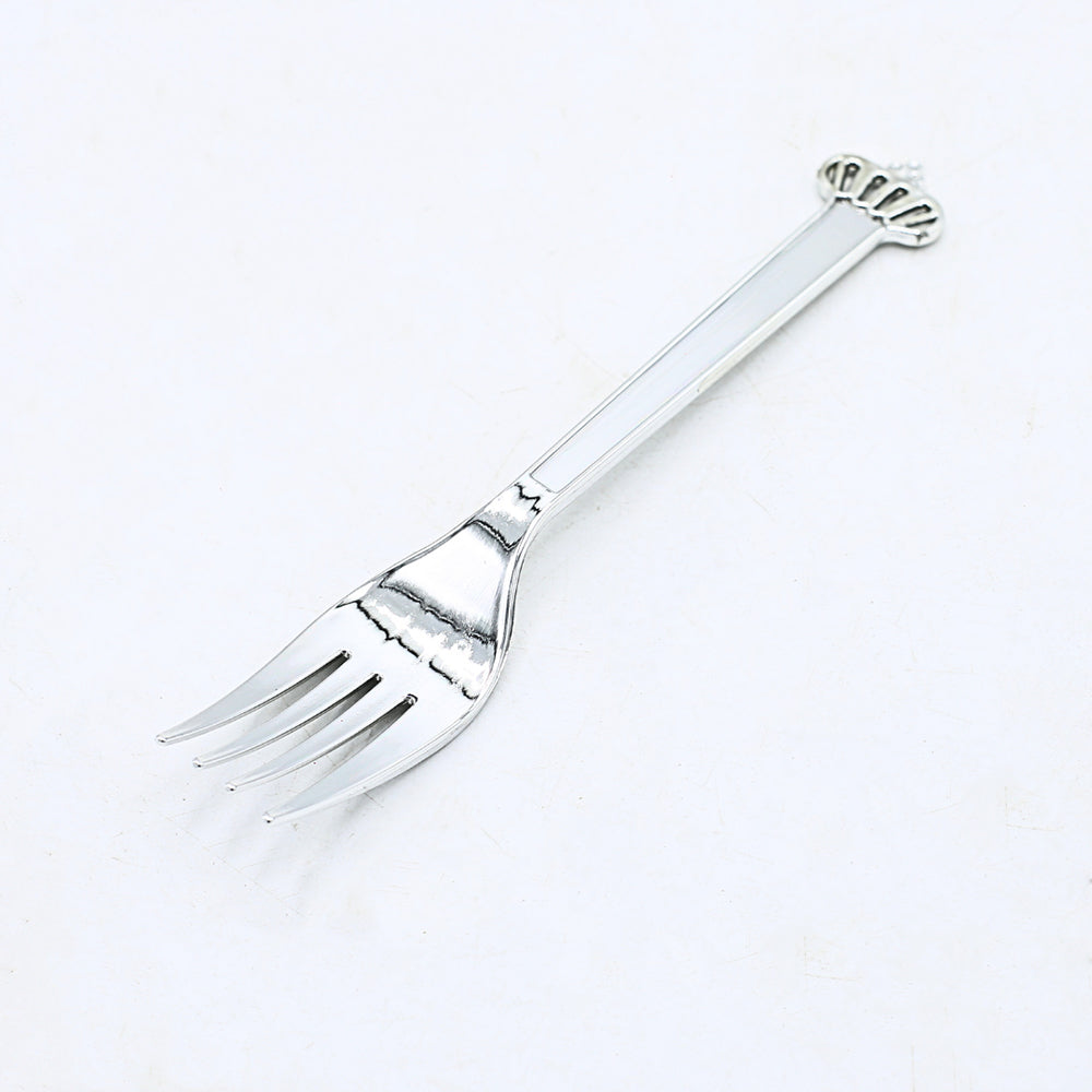 Party Goods Crown Fork 6Pcs Set Silver