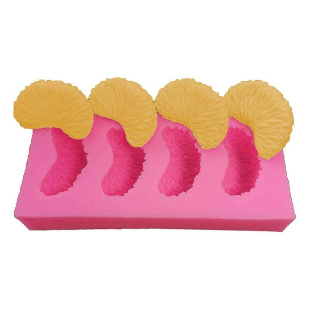 Orange Slices Silicone Fondant Mold 4 Cavity