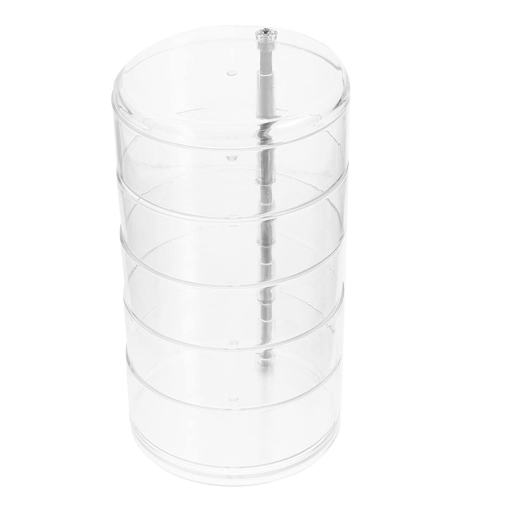 5-layer rotating jewelry storage box