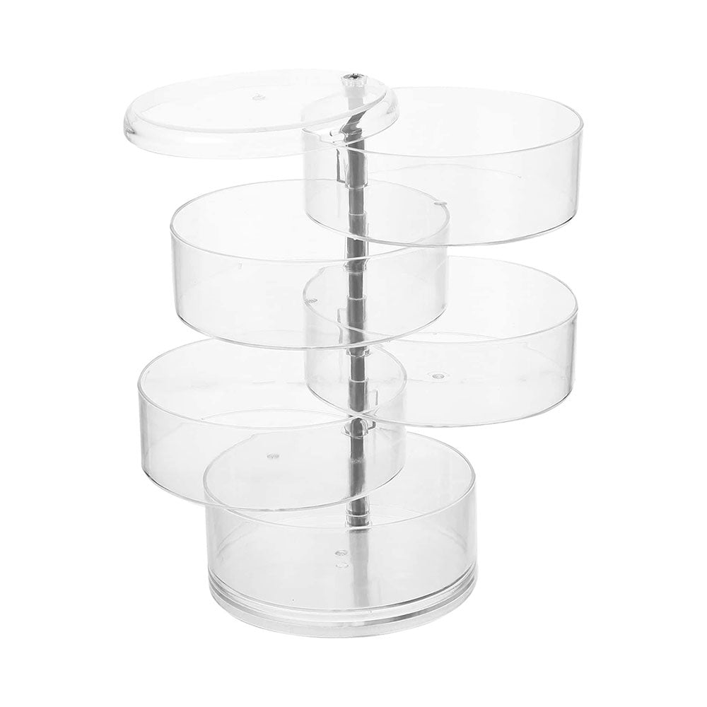 5-layer rotating jewelry storage box