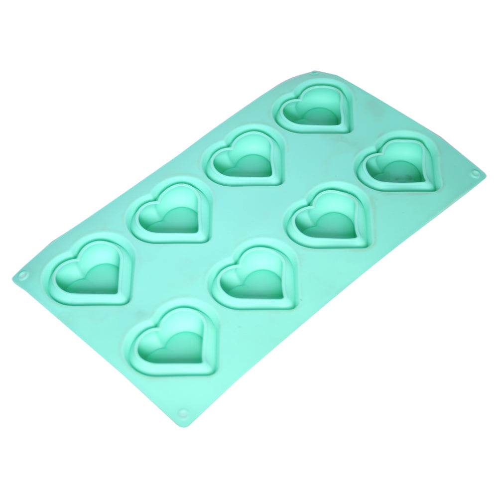 Heart Shape Silicone Baking Mold 8 Cavity