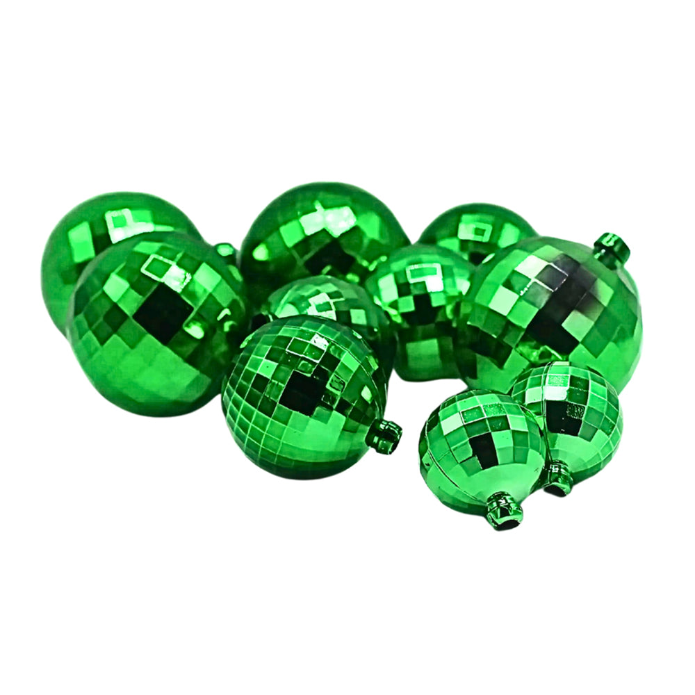 Artificial Vintage Green Ball Cake Topper 12Pcs Set