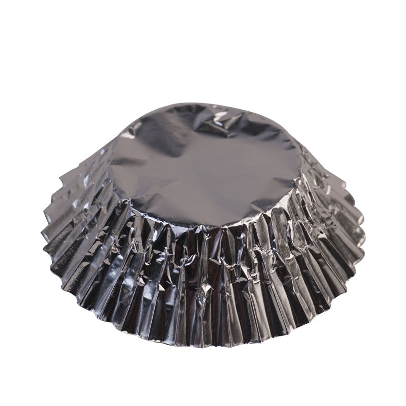 Silver 108 Pcs Aluminium Foil Baking Cupcake Muffin Liners, Wrappers