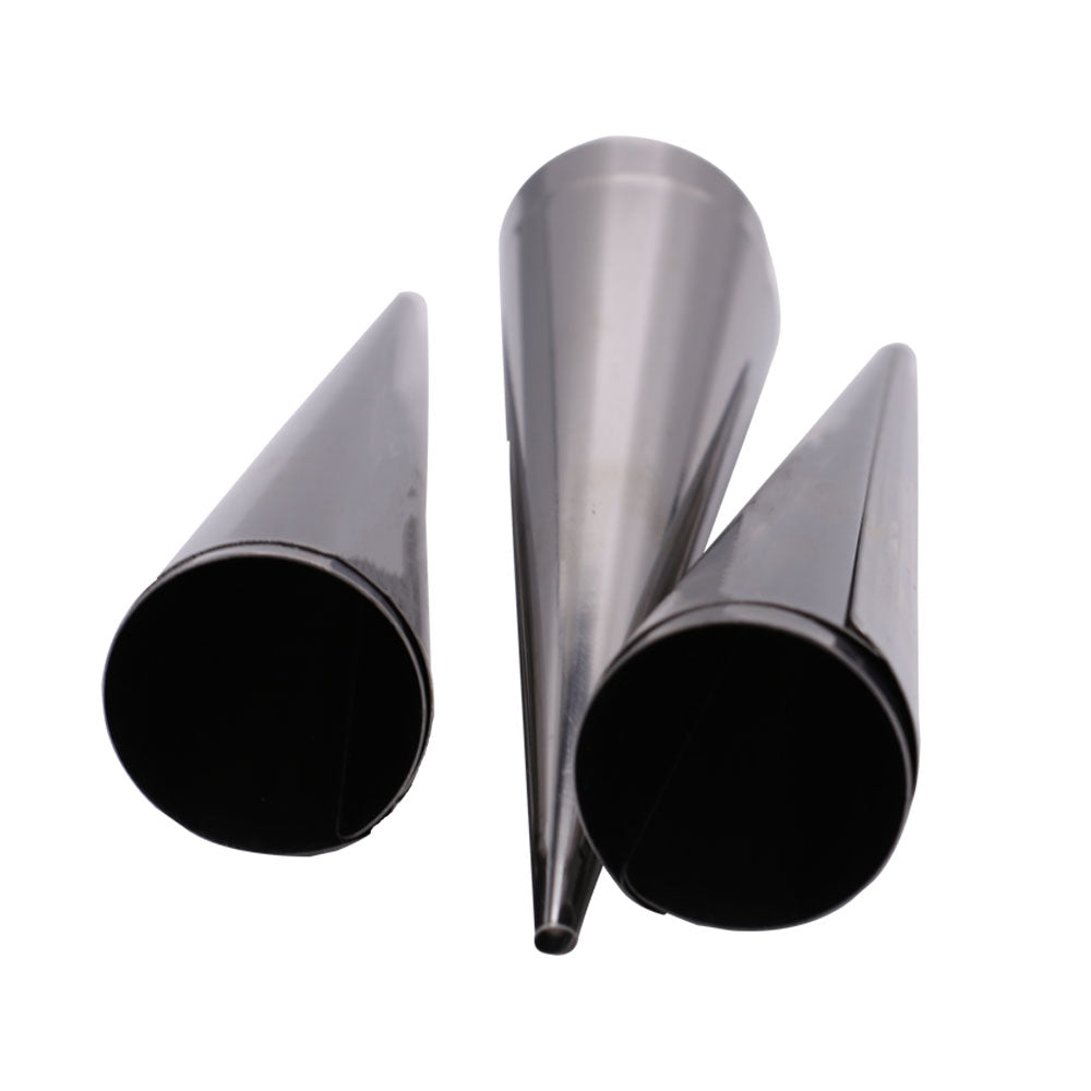 Cream Roll Cones Medium 6Pcs Set Stainless Steel