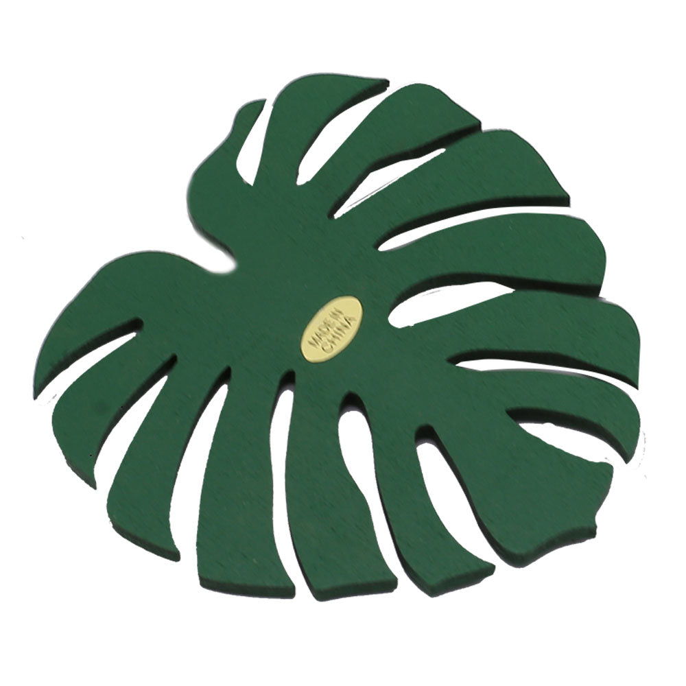 Leaf Shape Wooden Tea Coasters 6pcs Set