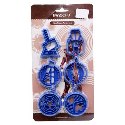 6-Piece Avengers Fondant and Cookie Cutter Set