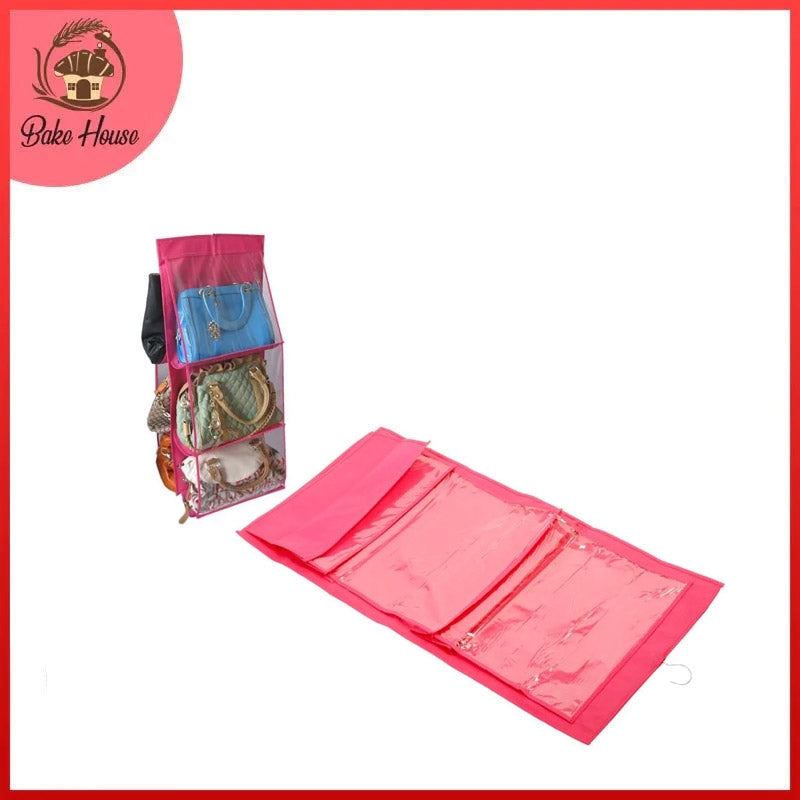 6 Pocket Hanging Purse Organizer