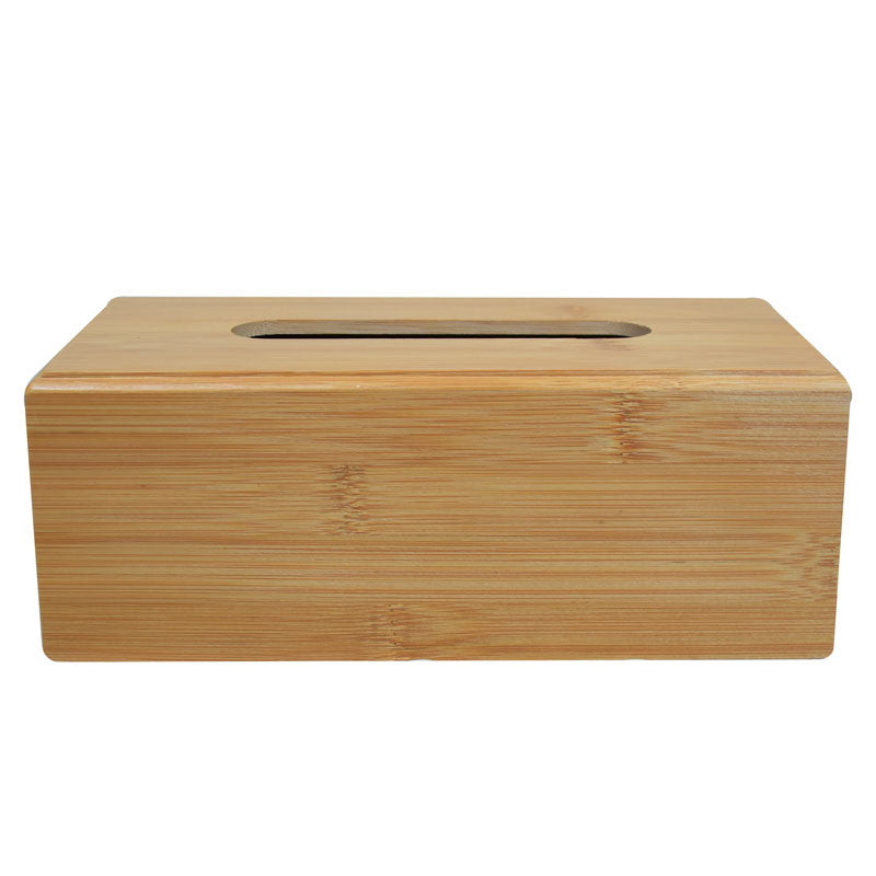 Bamboo Tissue Box Holder Tabletop Centrepiece Decor