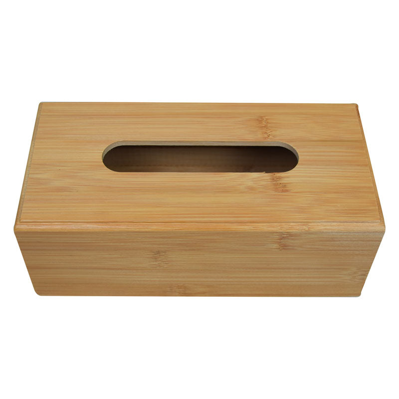 Bamboo Tissue Box Holder Tabletop Centrepiece Decor