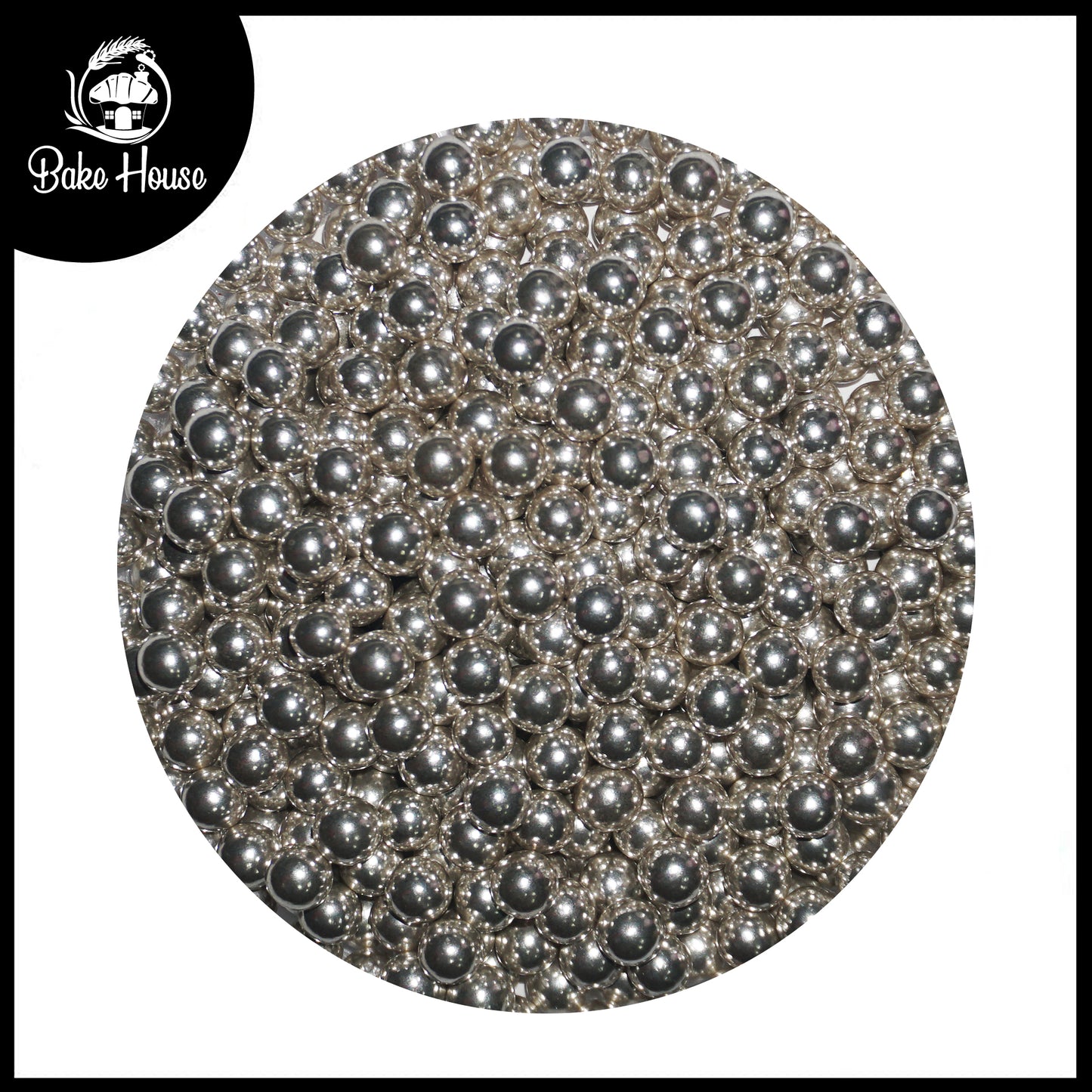 Bake House Chrome Silver Pearl Sprinkles