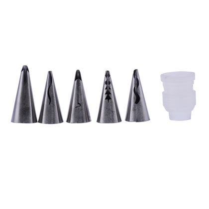 6Pcs Nozzle Set Stainless Steel With Plastic Coupler