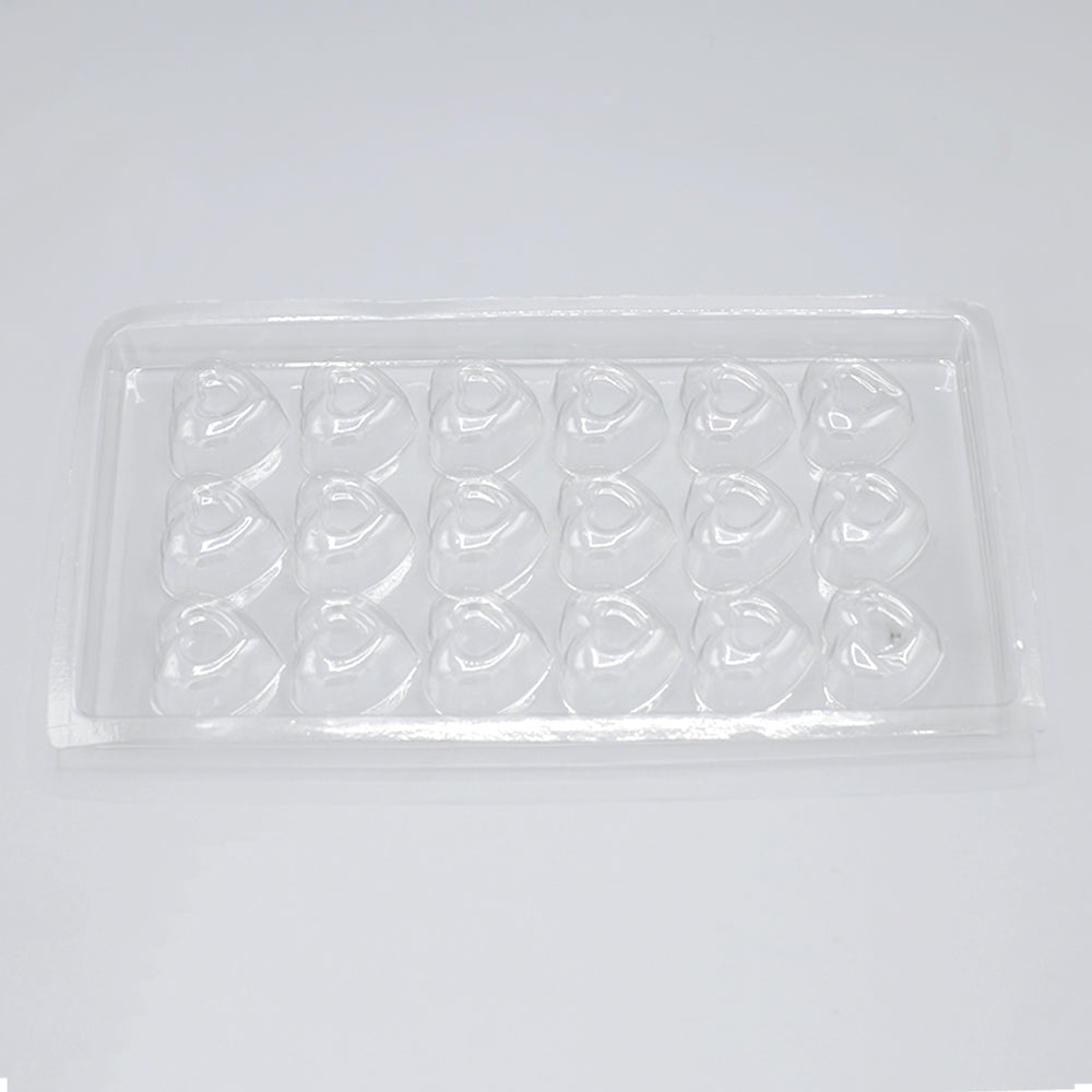 Heart Acrylic And Chocolate Mold 18 Cavity