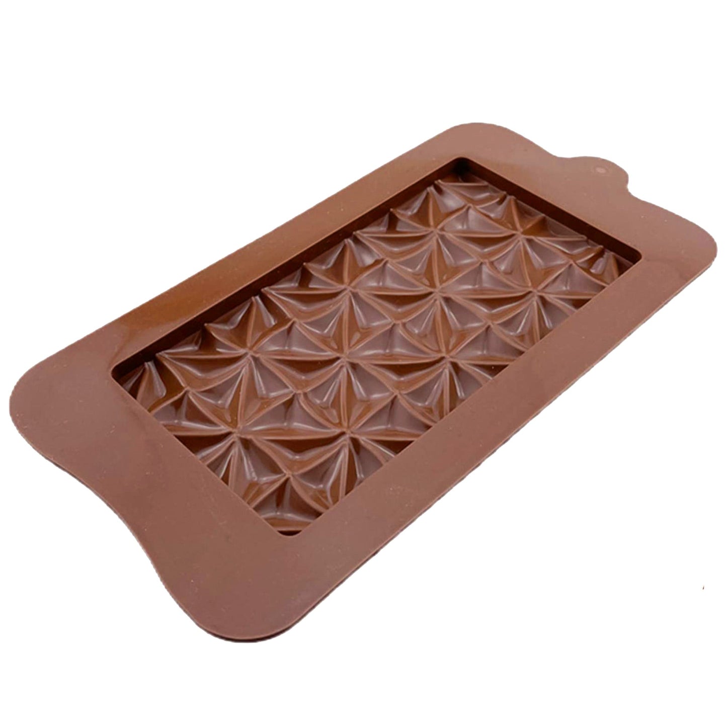 Half Square Triangles Design Chocolate Bar Silicone Mold