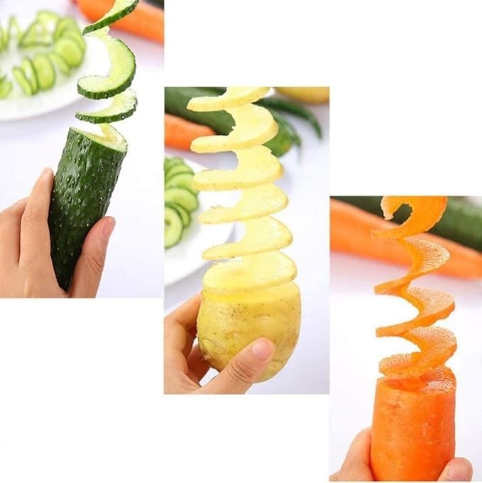 Mannual Spiral Potato Cutter 4Pcs Set