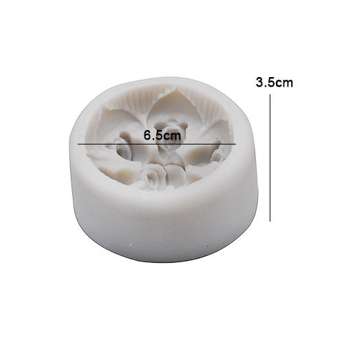 7 Roses Silicone Fondant & Soap Mold Large