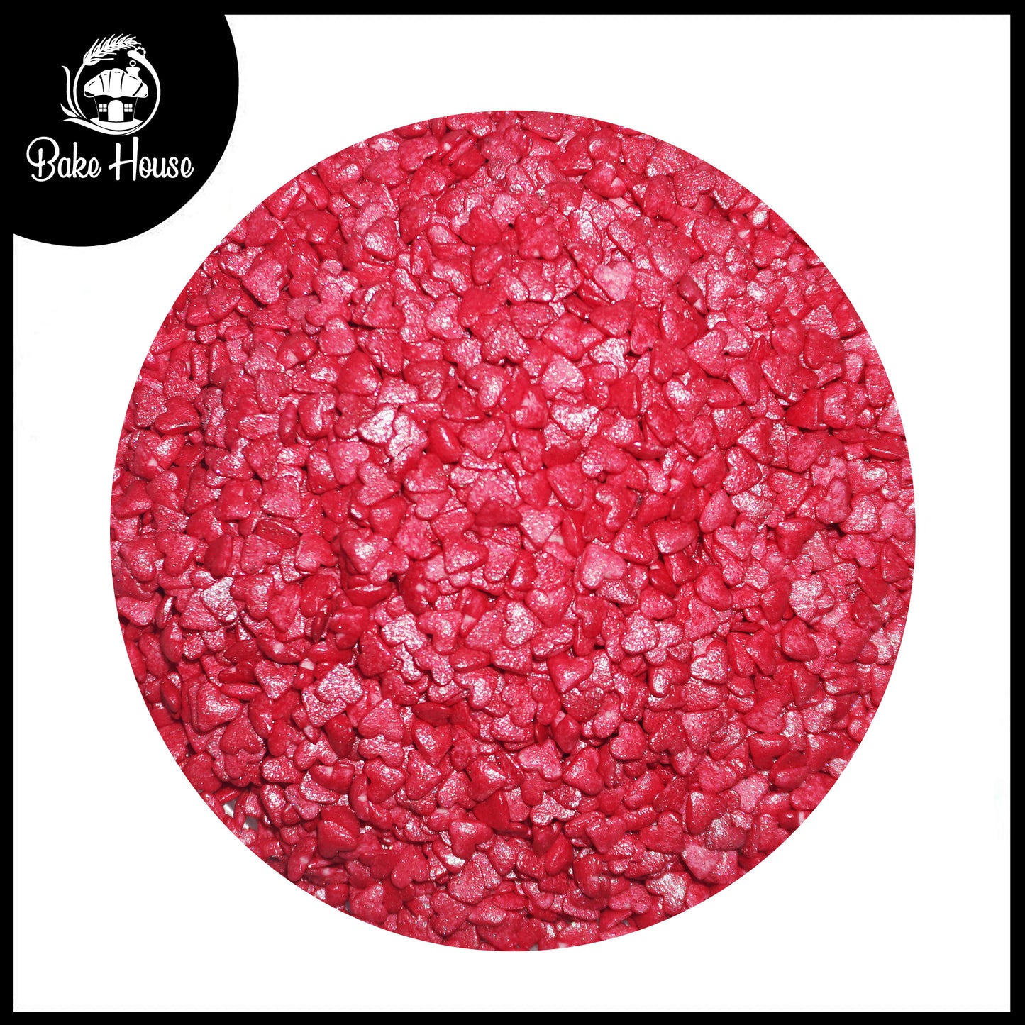 Bake House Ruby Red Heart Sprinkles