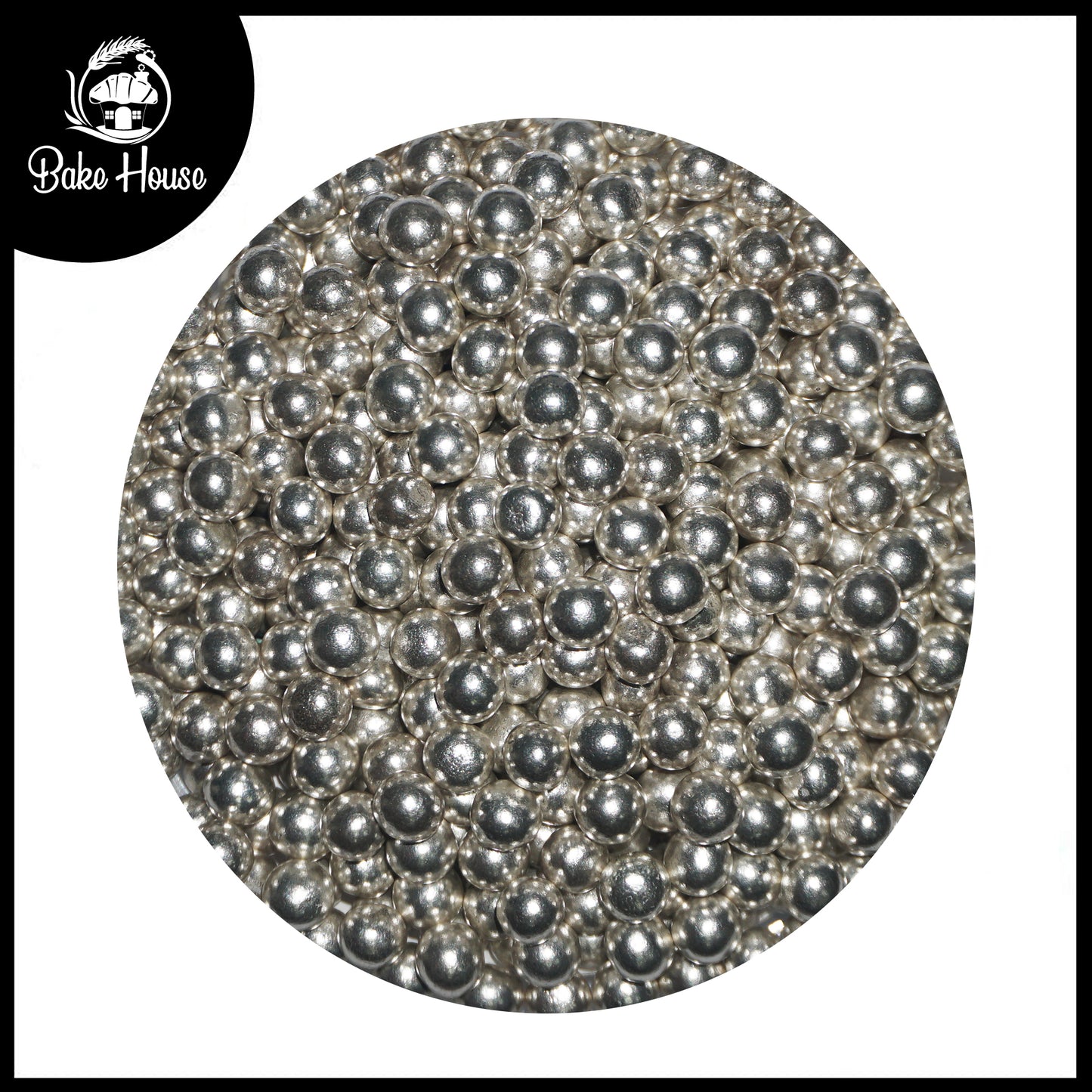 Bake House Metallic Silver Pearl Sprinkles