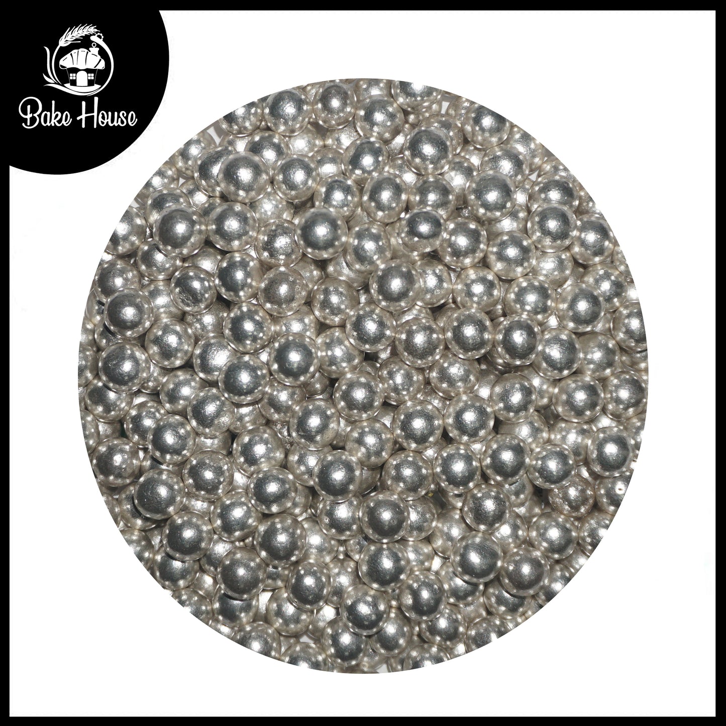 Bake House Metallic Silver Pearl Sprinkles (Small)