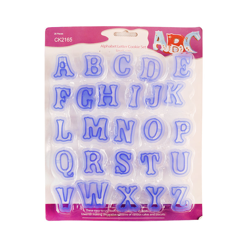 A To Z Alphabet Fondant & Cookie Cutter Set