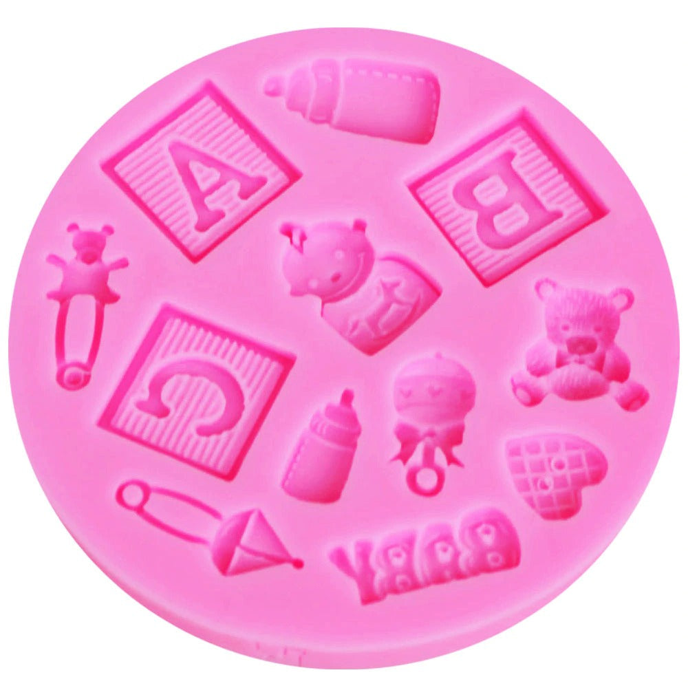 ABC Baby Shower Silicone Fondant Mold