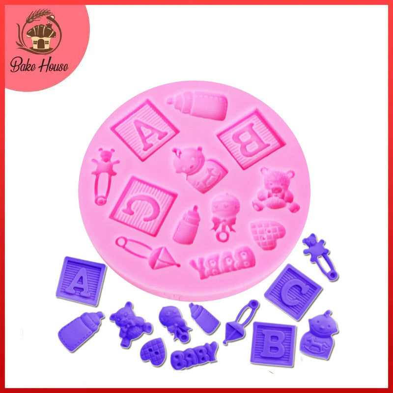 Abc Baby Shower Silicone Fondant Mold – Bake House - The Baking Treasure