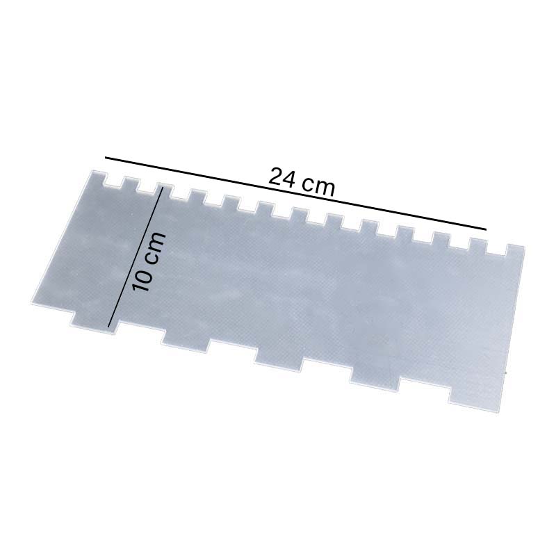 Acrylic Double Sided, Cake Edges Decorating Comb Design 04