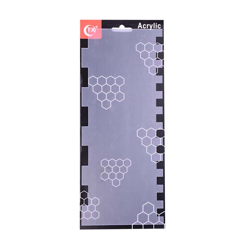 Acrylic Double Sided, Cake Edges Decorating Comb Design 04