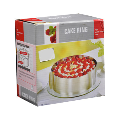 Adjustable (16-30cm) Mousse Cake Ring Stainless Steel