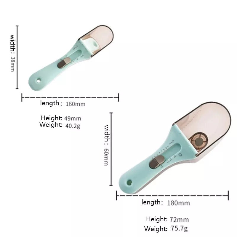 Adjustable Measuring Spoon 2Pcs Set Plastic