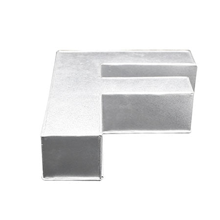 Alphabet Cake Baking Mold Silver Tin (F)
