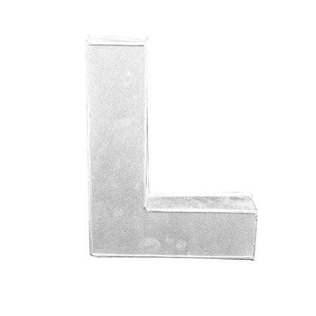 Alphabet Cake Baking Mold Silver Tin (L)