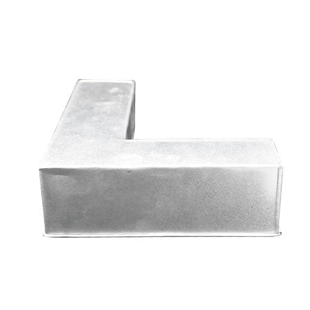 Alphabet Cake Baking Mold Silver Tin (L)