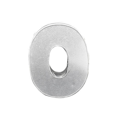 Alphabet Cake Baking Mold Silver Tin (O)