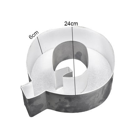 Alphabet Letter Q Steel Cake Baking Mold