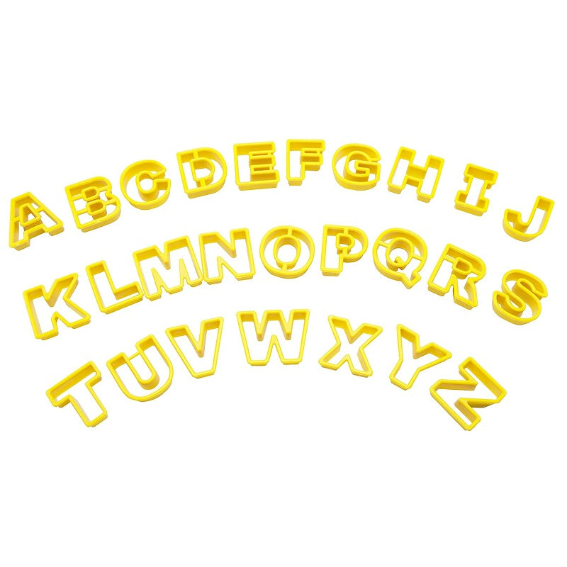 Alphabet Cutter Set Plastic 26Pcs Set With Transparent Box