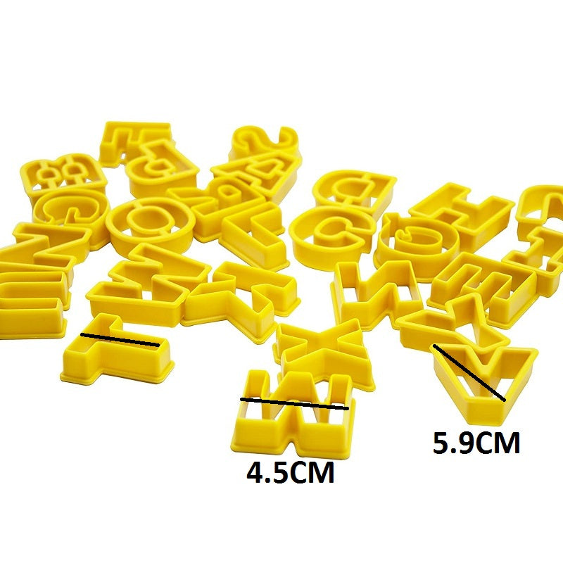 Alphabet Cutter Set Plastic 26Pcs Set With Transparent Box
