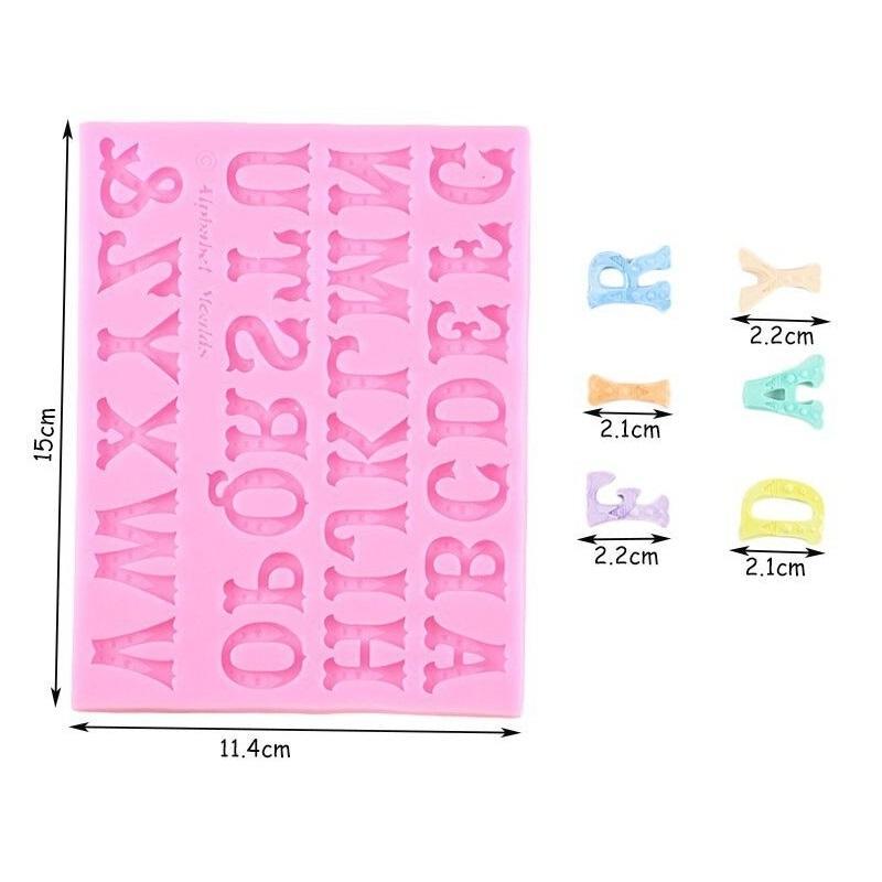 Alphabet Silicone Fondant & Chocolate Mold A To Z