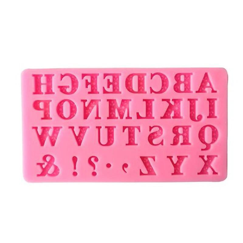 Alphabet With Symbols Silicone Fondant Mold
