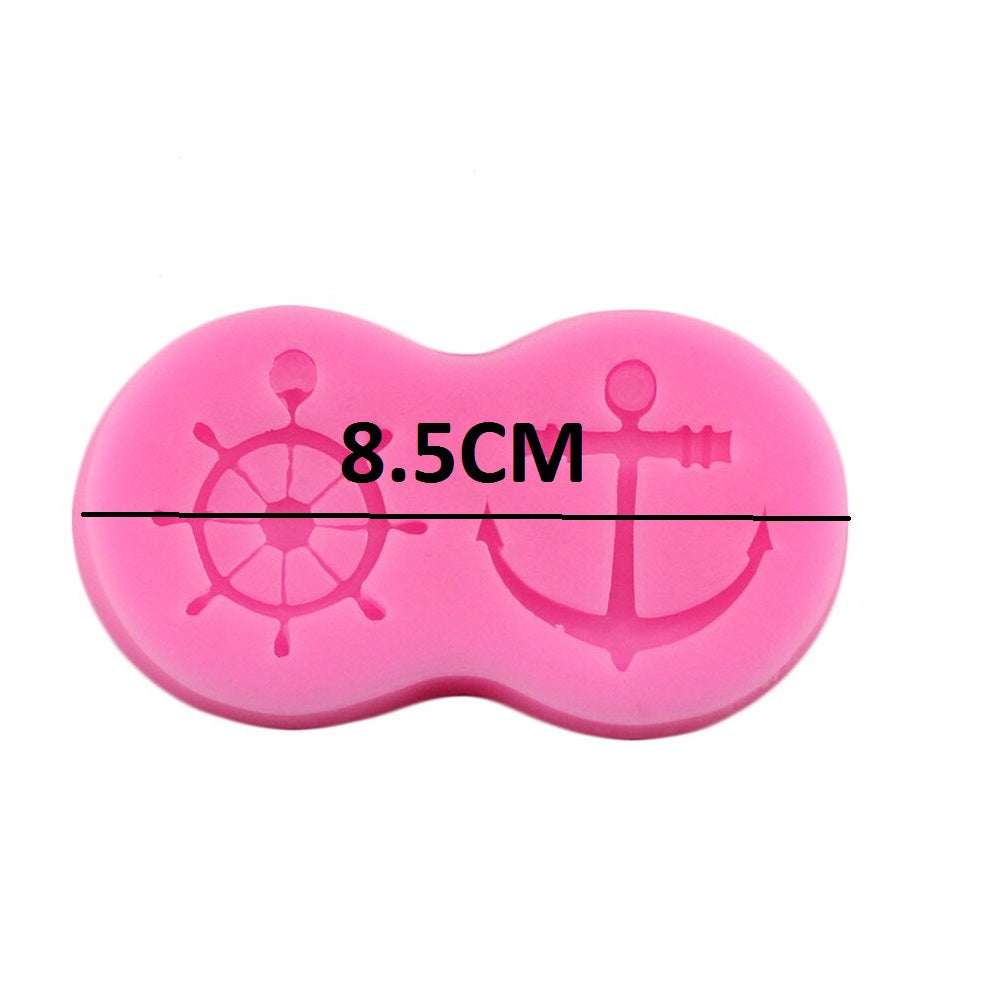 Anchor & Ship Wheel Silicone Fondant Mold