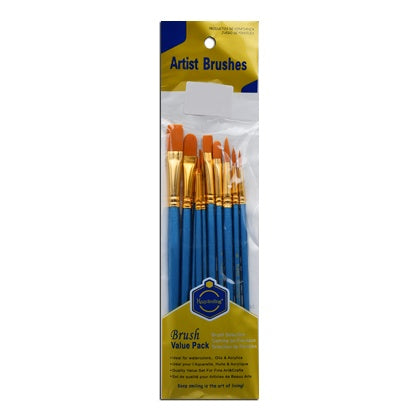 Artist Painting Brushes 10Pcs Set Plastic