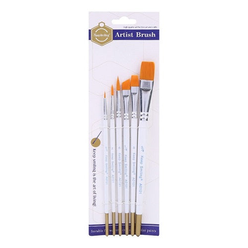 Artistic Cake Painting Brushes 6Pcs Set