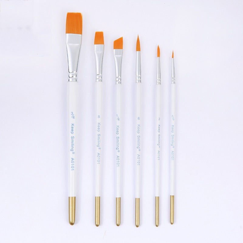 Artistic Cake Painting Brushes 6Pcs Set